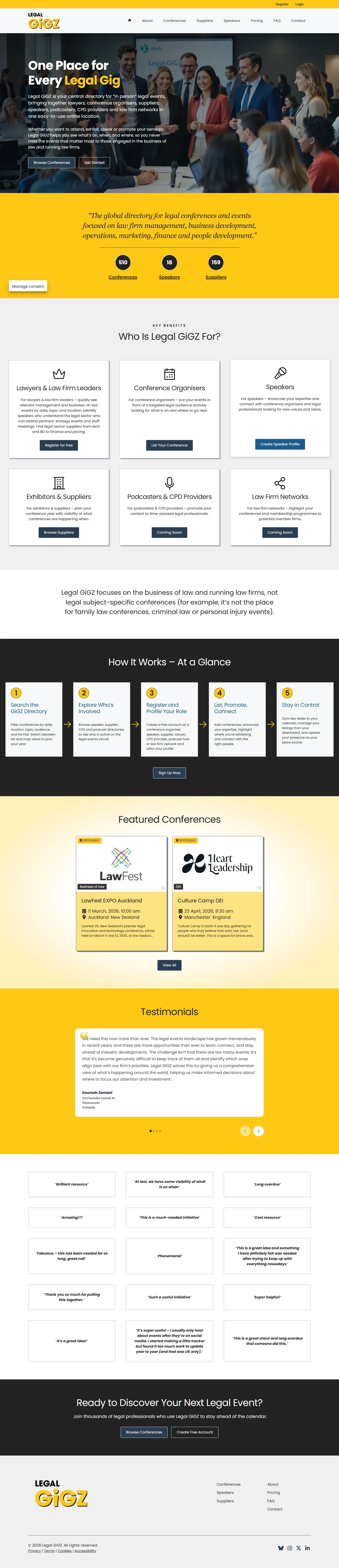 Legal GiGZ website screenshot